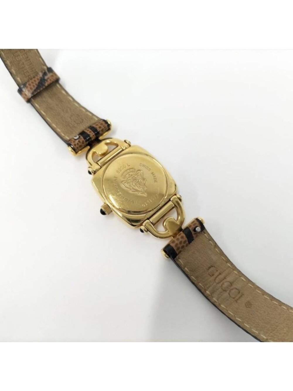 Gucci Watch Horsebit Leather Belt SS Quartz White Dial - Picture 8 of 9